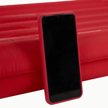 Ковер надувной утеплённый BTrace AirMat Tube (183*51*8см, Красный)